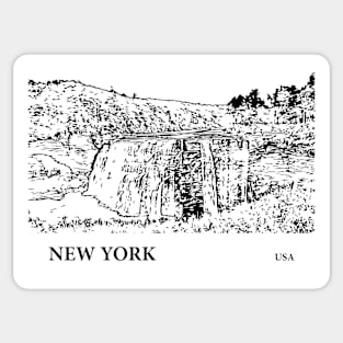 New York USA Sticker